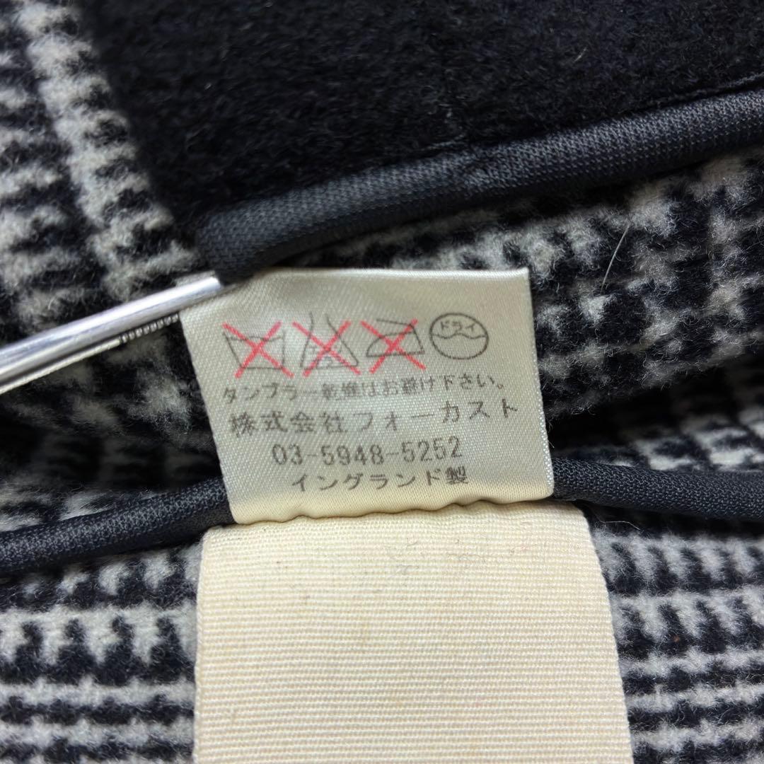 美品　ロンドントラディション　ビームス　ダッフルコート　グレンチェック　L　黒