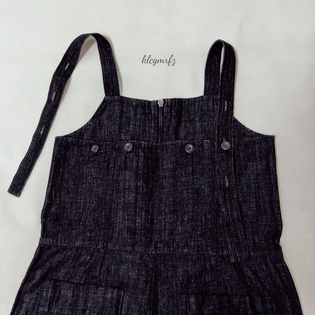 TODAYFUL リネン混 デニム サロペット オーバーオール インディゴ