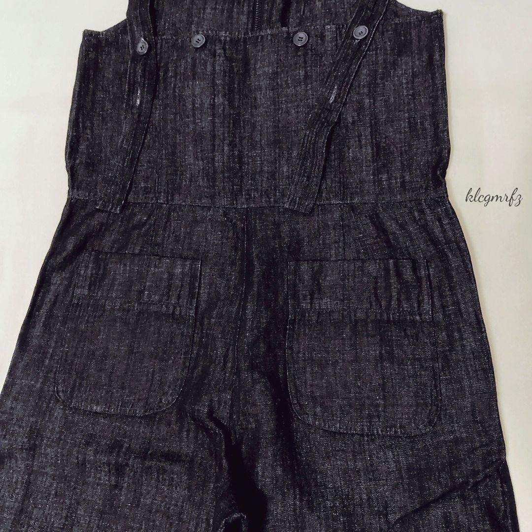 TODAYFUL リネン混 デニム サロペット オーバーオール インディゴ
