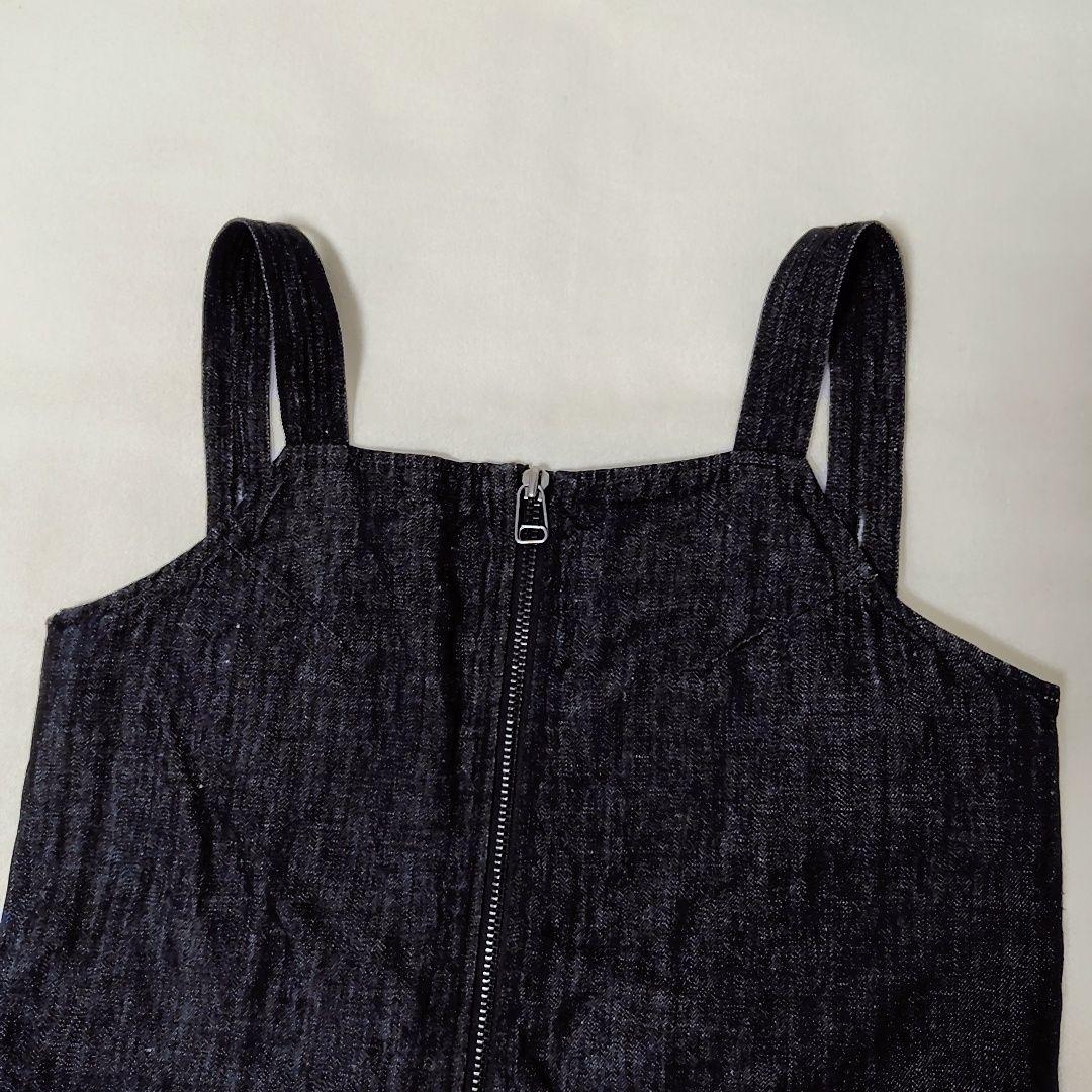 TODAYFUL リネン混 デニム サロペット オーバーオール インディゴ