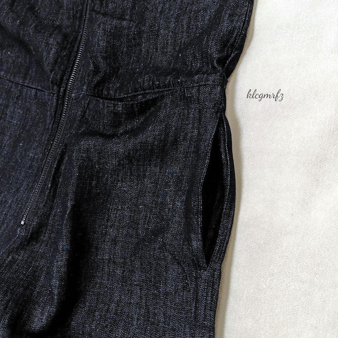 TODAYFUL リネン混 デニム サロペット オーバーオール インディゴ