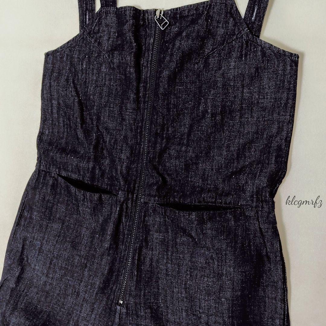 TODAYFUL リネン混 デニム サロペット オーバーオール インディゴ