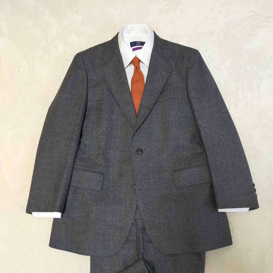 美品　J.PRESS　グレンチェック柄　シングルスーツ　セットアップ