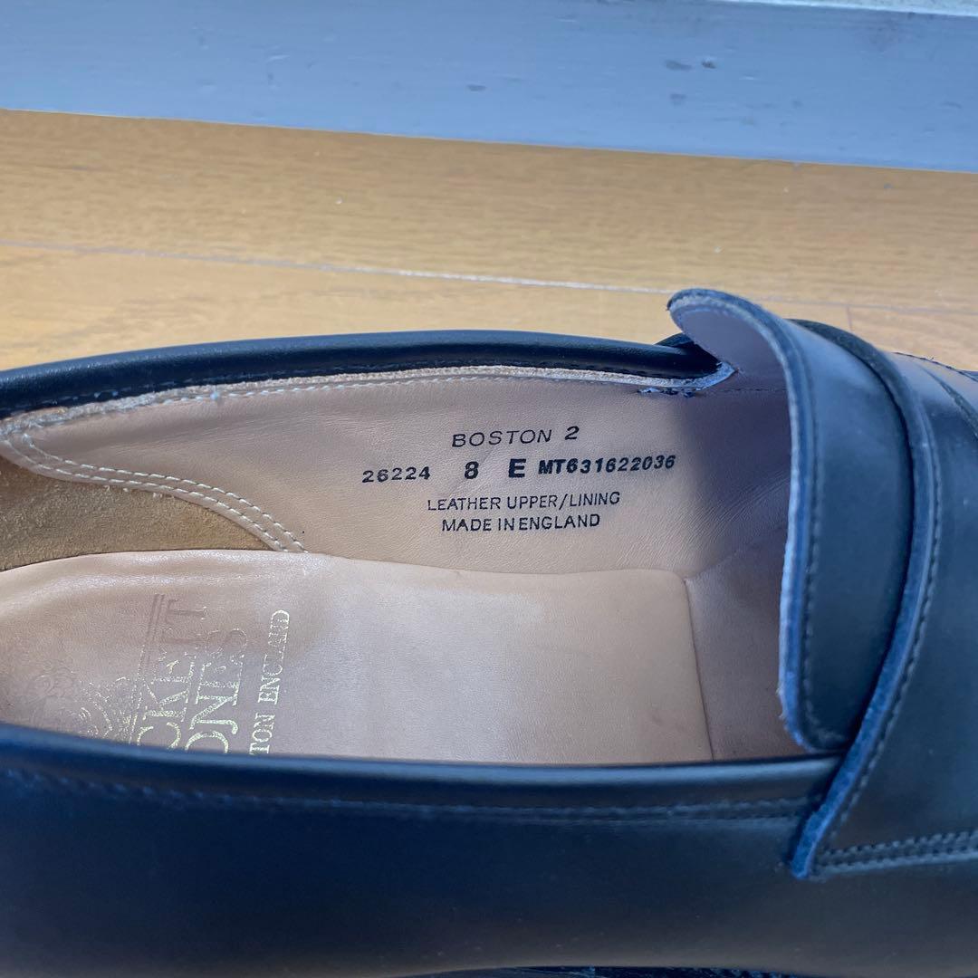 クロケットアンドジョーンズ　Boston 2 8E ローファー　ブラック