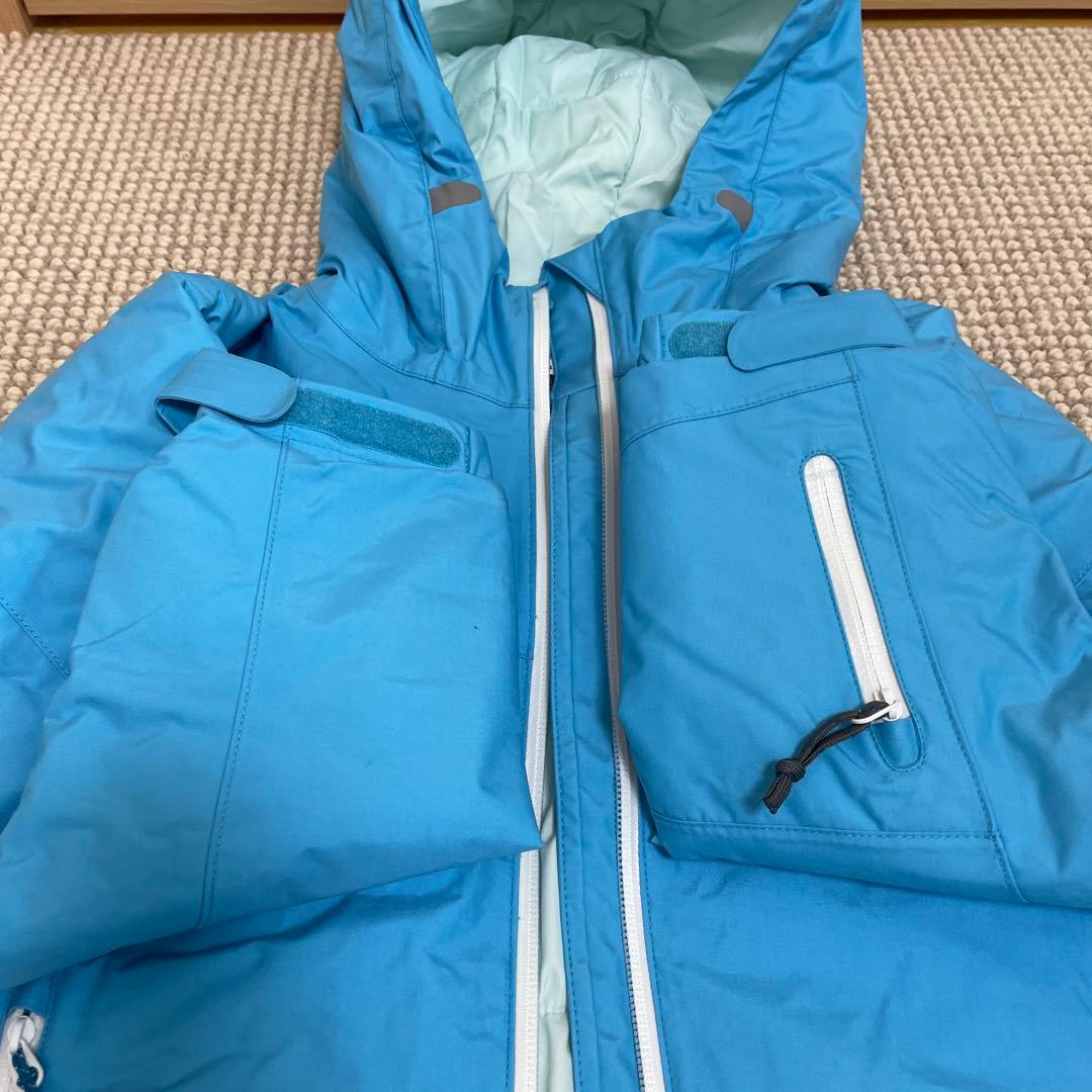 美品 モンベル 子供用 スキーウェア セット　上130 下140記名なし