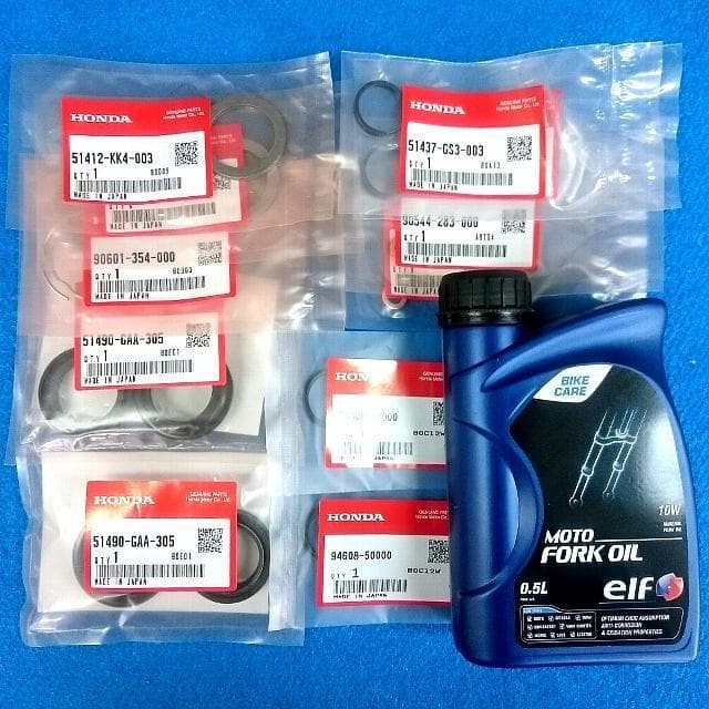 ホンダ純正 エイプ フォークシール、オイル付きフルセット 新品 送料込み