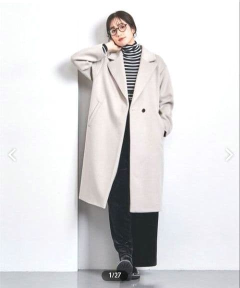 ユナイテッドアローズ W/NY ビッグテーラードコート ロングコート