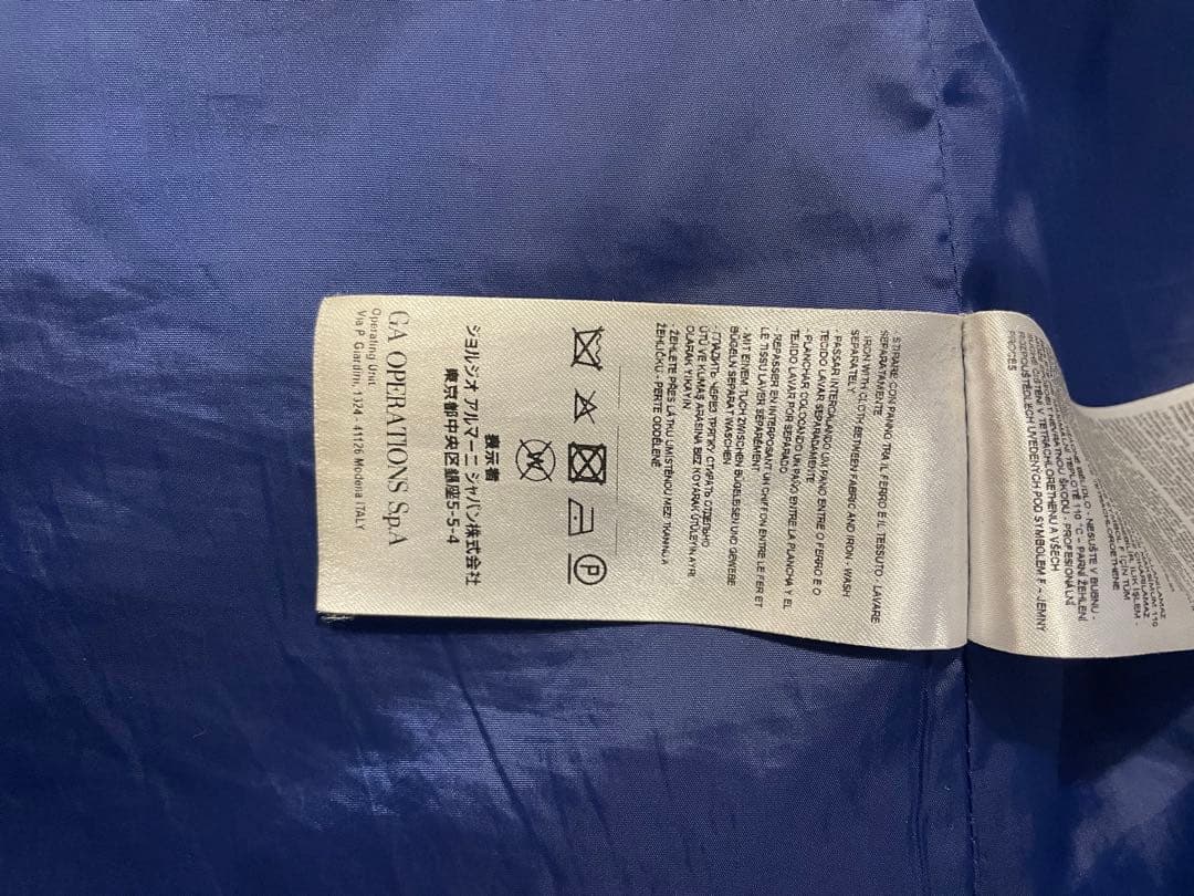 【交渉歓迎】Armani Exchange ネイビー チェスターコートL〜XL