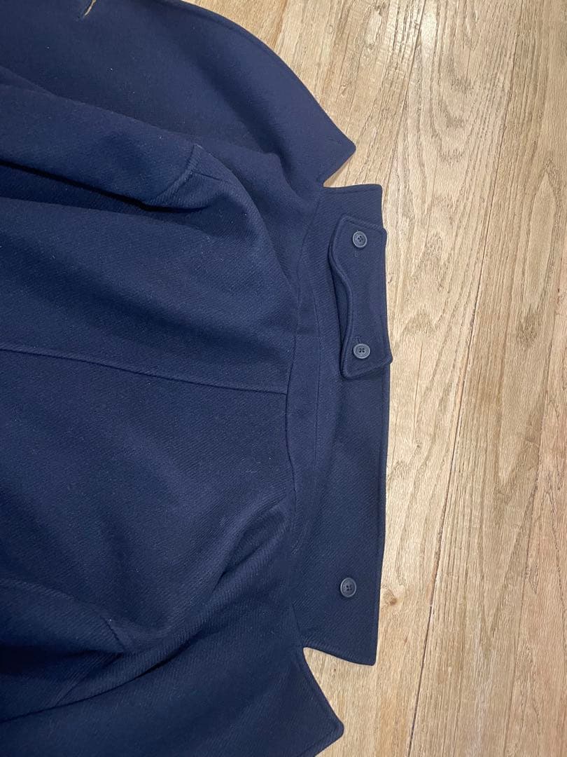 【交渉歓迎】Armani Exchange ネイビー チェスターコートL〜XL