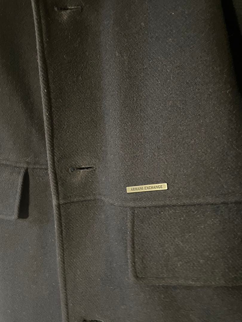 【交渉歓迎】Armani Exchange ネイビー チェスターコートL〜XL