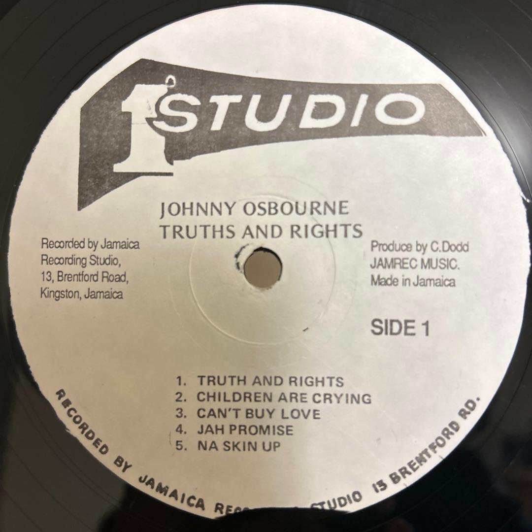 洋楽 johnny osbourne / truths and rights