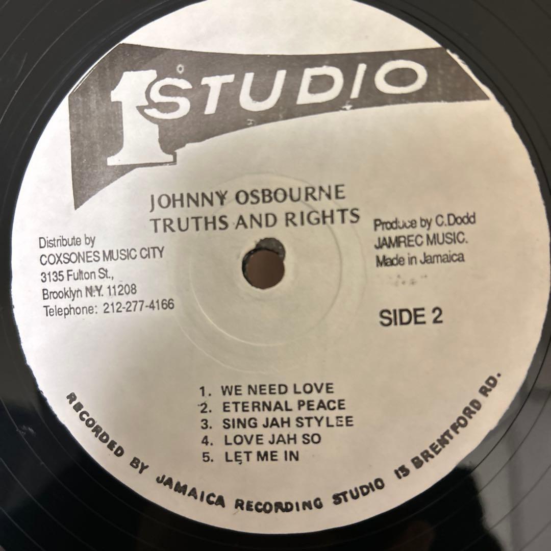 洋楽 johnny osbourne / truths and rights