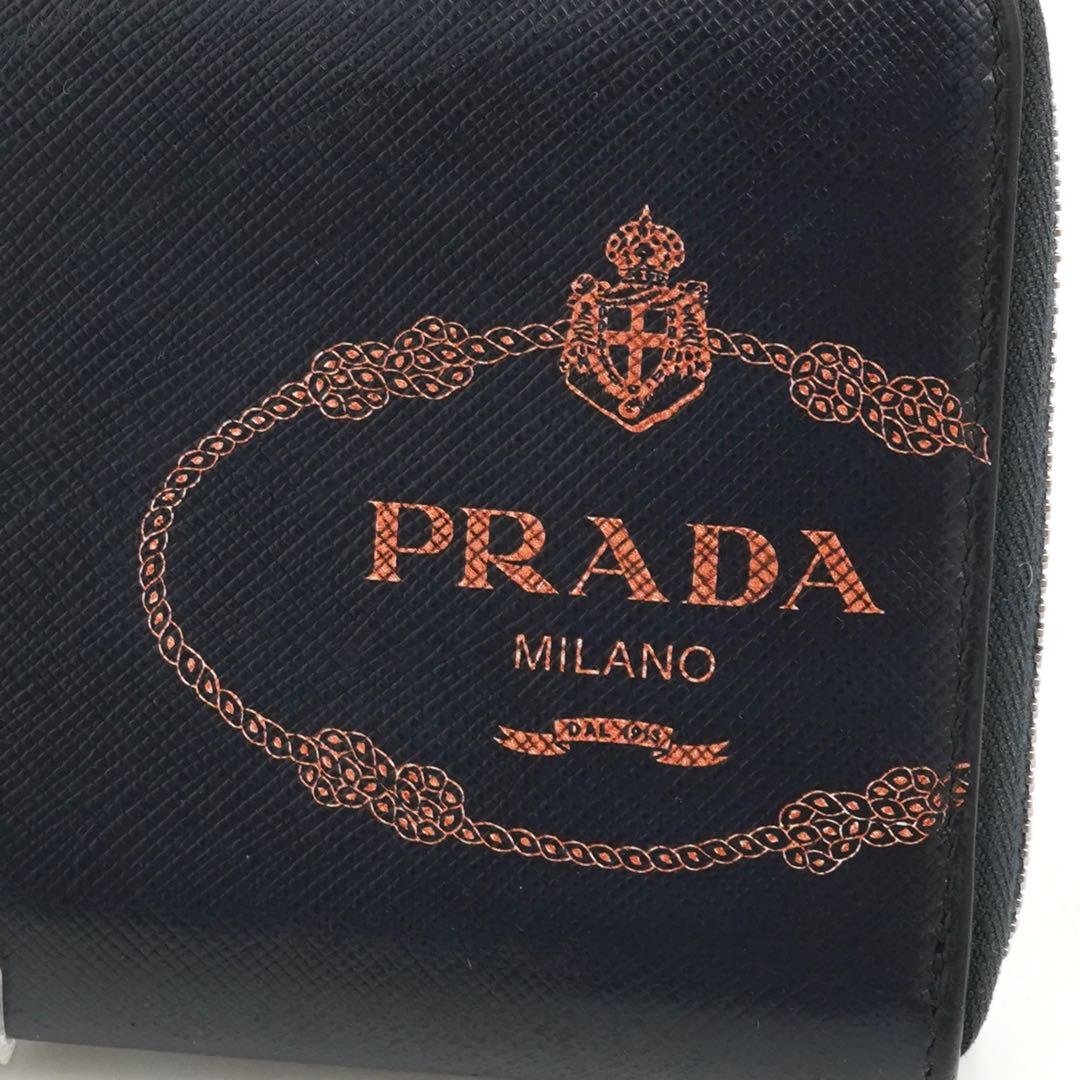 ✨極美品・希少デザイン✨　プラダ　長財布　カナパ　サフィアーノレザー　バイカラー