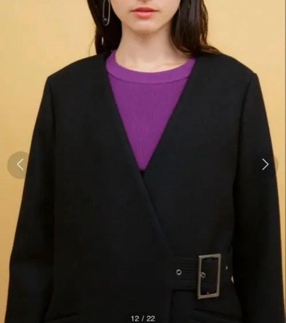 美品❗️UNITED TOKYO ウールハトメベルト　ロングコート　スーパー120