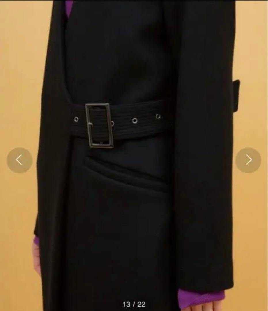 美品❗️UNITED TOKYO ウールハトメベルト　ロングコート　スーパー120