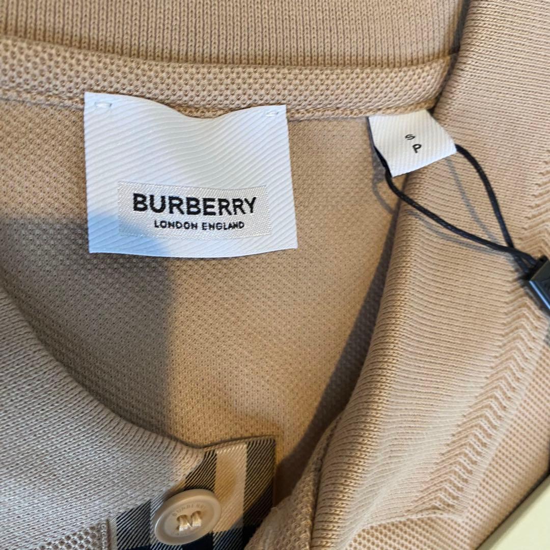 新品 BURBERRY LONDON ベージュ ポロシャツ S バーバリー