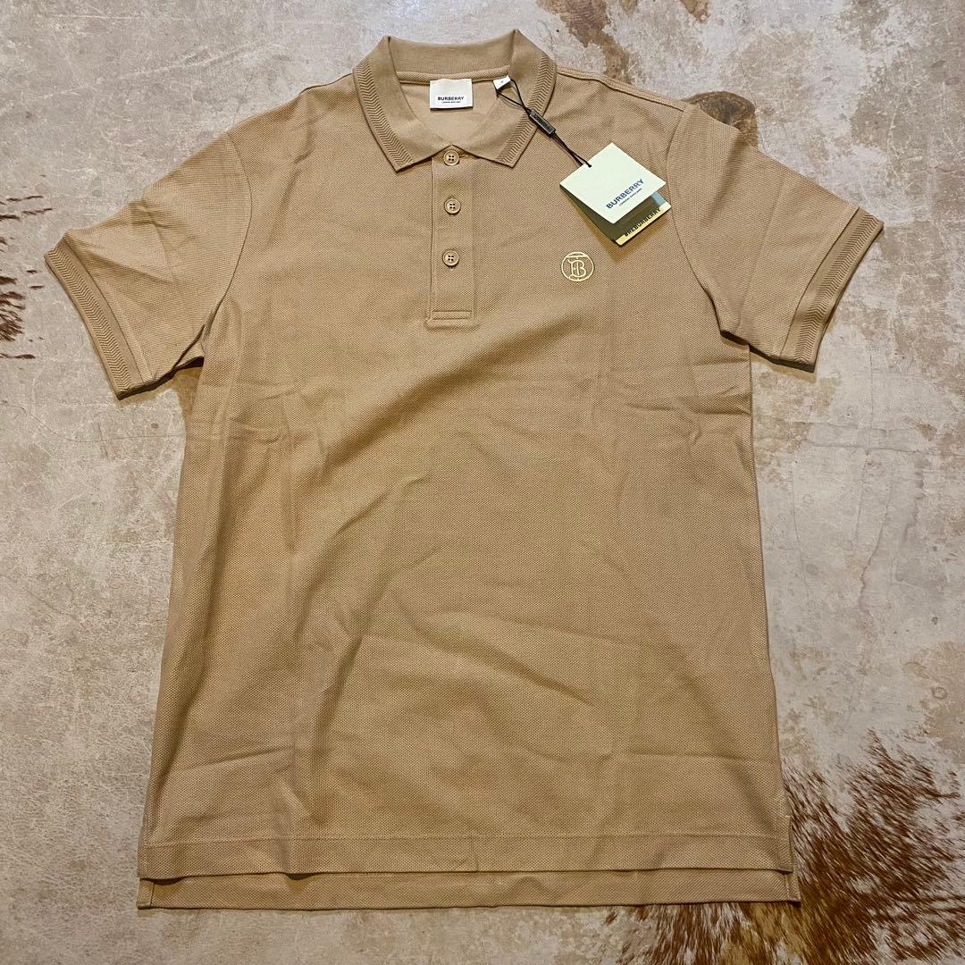 新品 BURBERRY LONDON ベージュ ポロシャツ S バーバリー