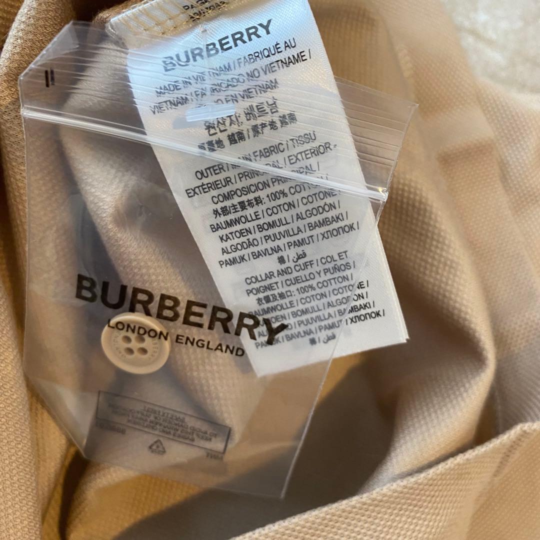 新品 BURBERRY LONDON ベージュ ポロシャツ S バーバリー