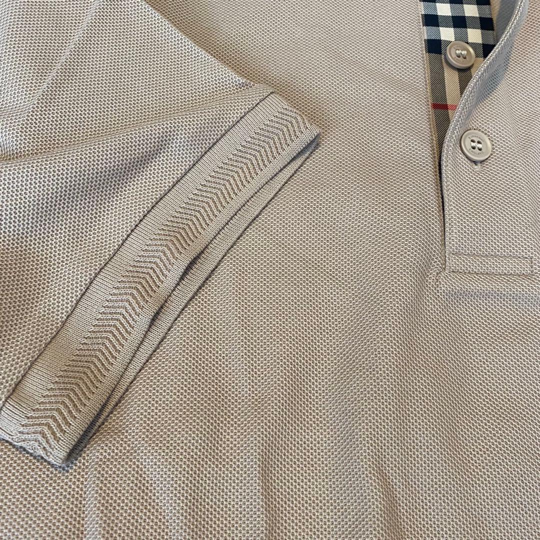 新品 BURBERRY LONDON ベージュ ポロシャツ S バーバリー