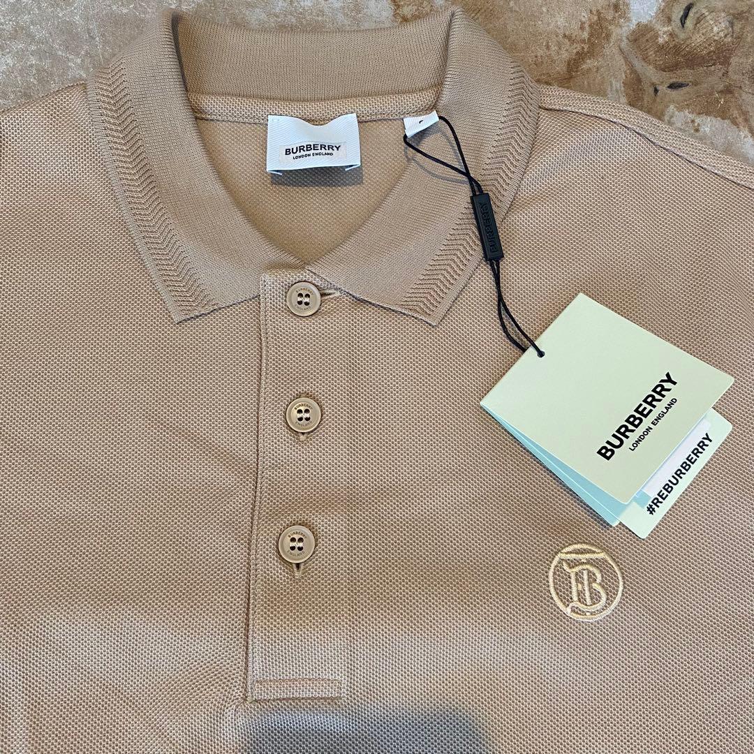 新品 BURBERRY LONDON ベージュ ポロシャツ S バーバリー