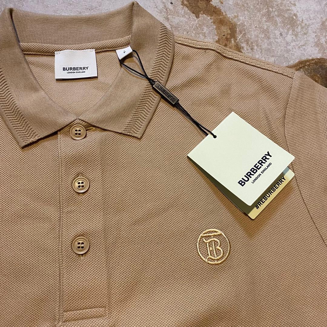 新品 BURBERRY LONDON ベージュ ポロシャツ S バーバリー