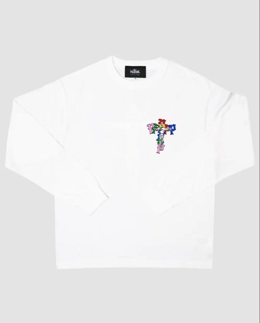 新品ファットランクCHIRIST LOGO COLORFUL P L/S TEE