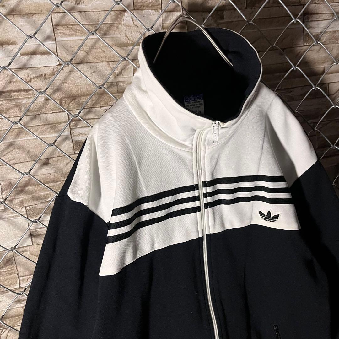【激レア】80s アディダス　トラックジャケット　西ドイツ　デサント　サイズ6