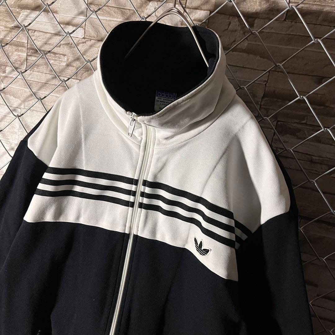 【激レア】80s アディダス　トラックジャケット　西ドイツ　デサント　サイズ6