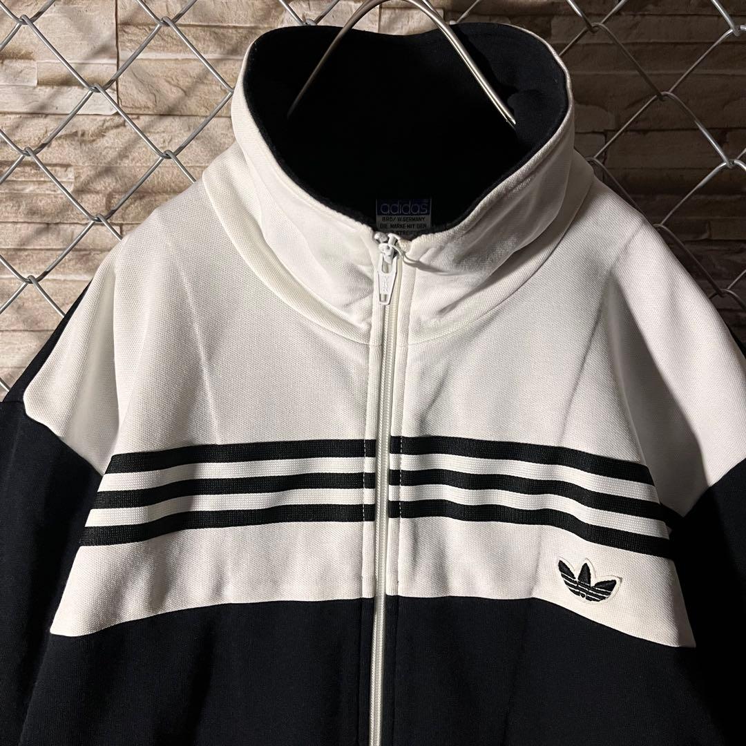 【激レア】80s アディダス　トラックジャケット　西ドイツ　デサント　サイズ6