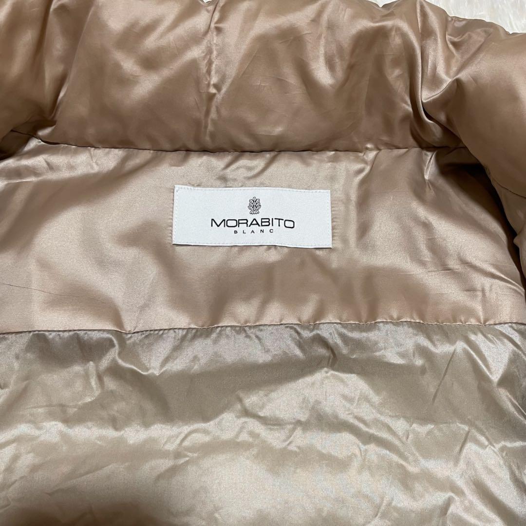 美品✨ Morabito blanc ファーベスト 38 ダウン切替 ブラウン