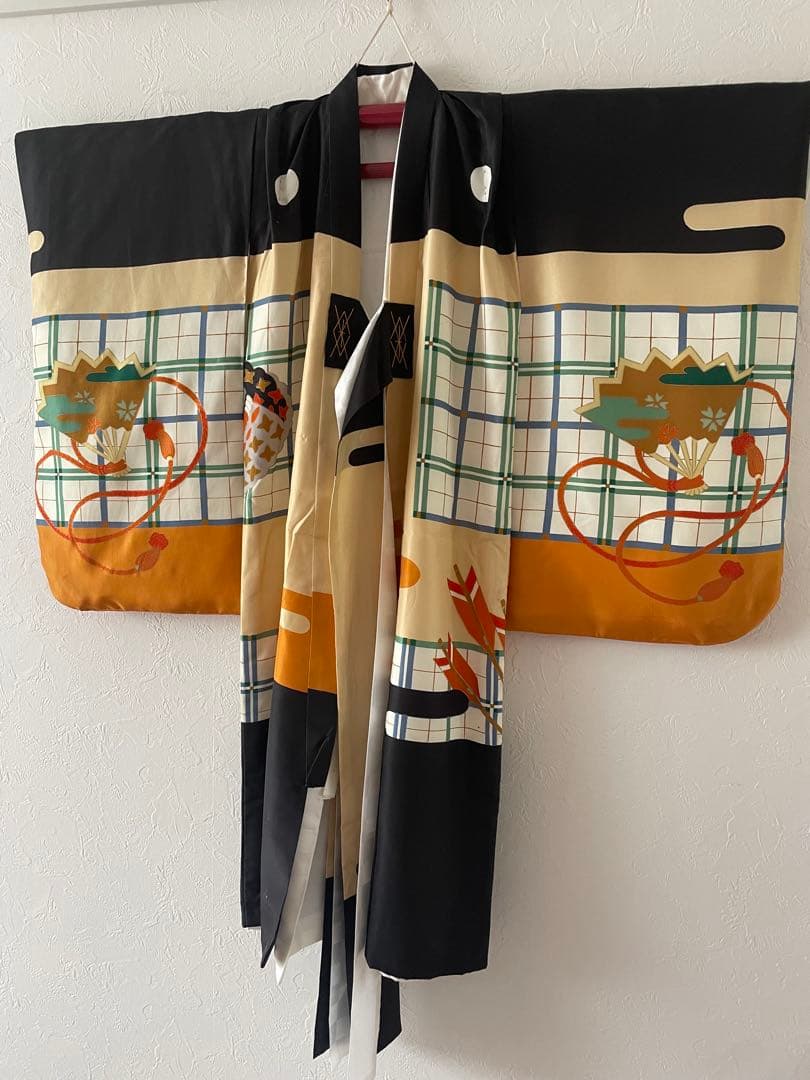 七五三　3歳　正絹お着物　被布コーデセット