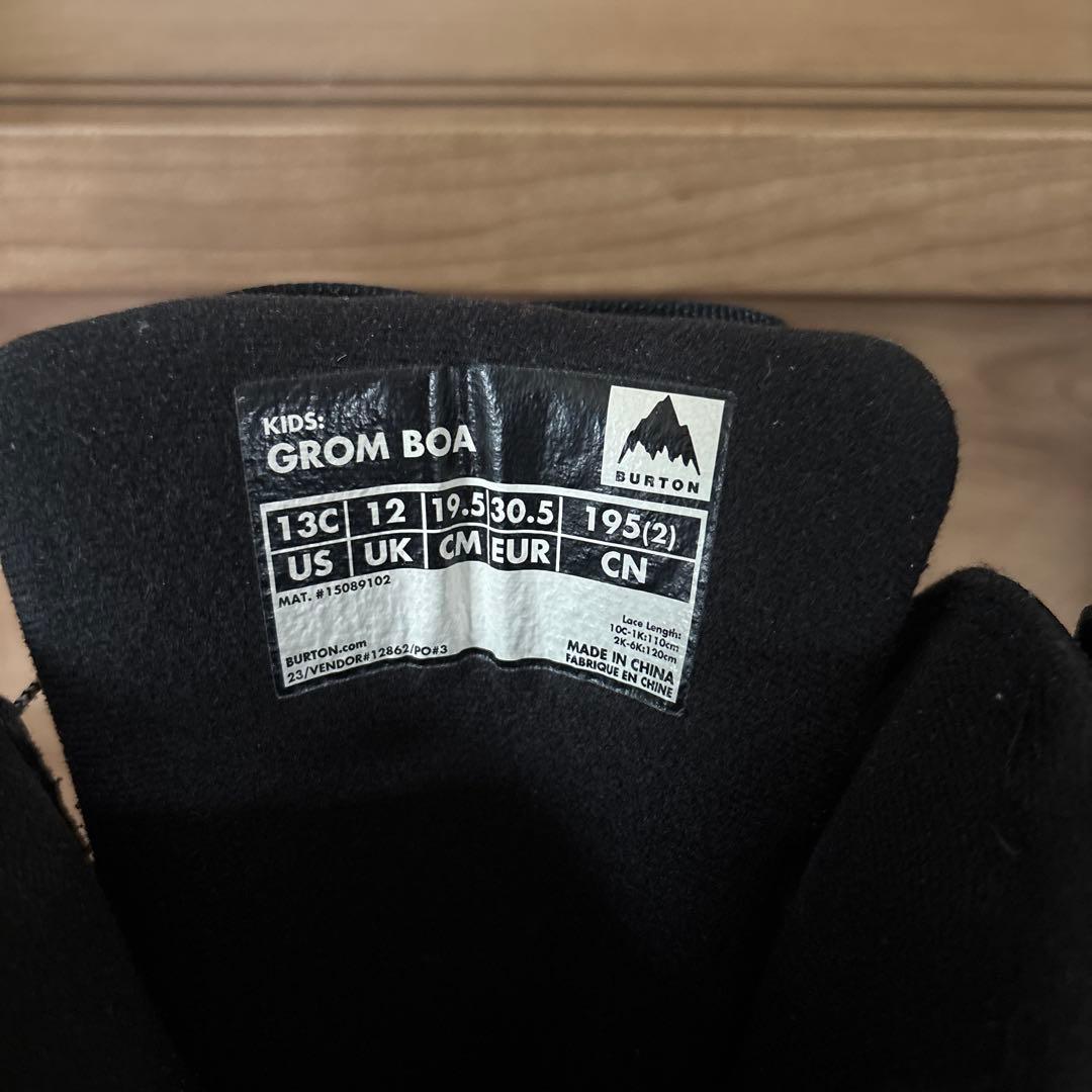 Burton キッズBOAスノーボードブーツ 19.5cm