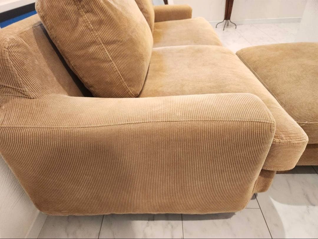 unico ウニコ GREIG（グレイグ）カバーリング3人掛けソファ&オットマン