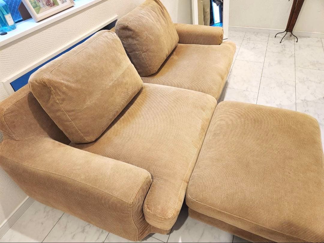 unico ウニコ GREIG（グレイグ）カバーリング3人掛けソファ&オットマン