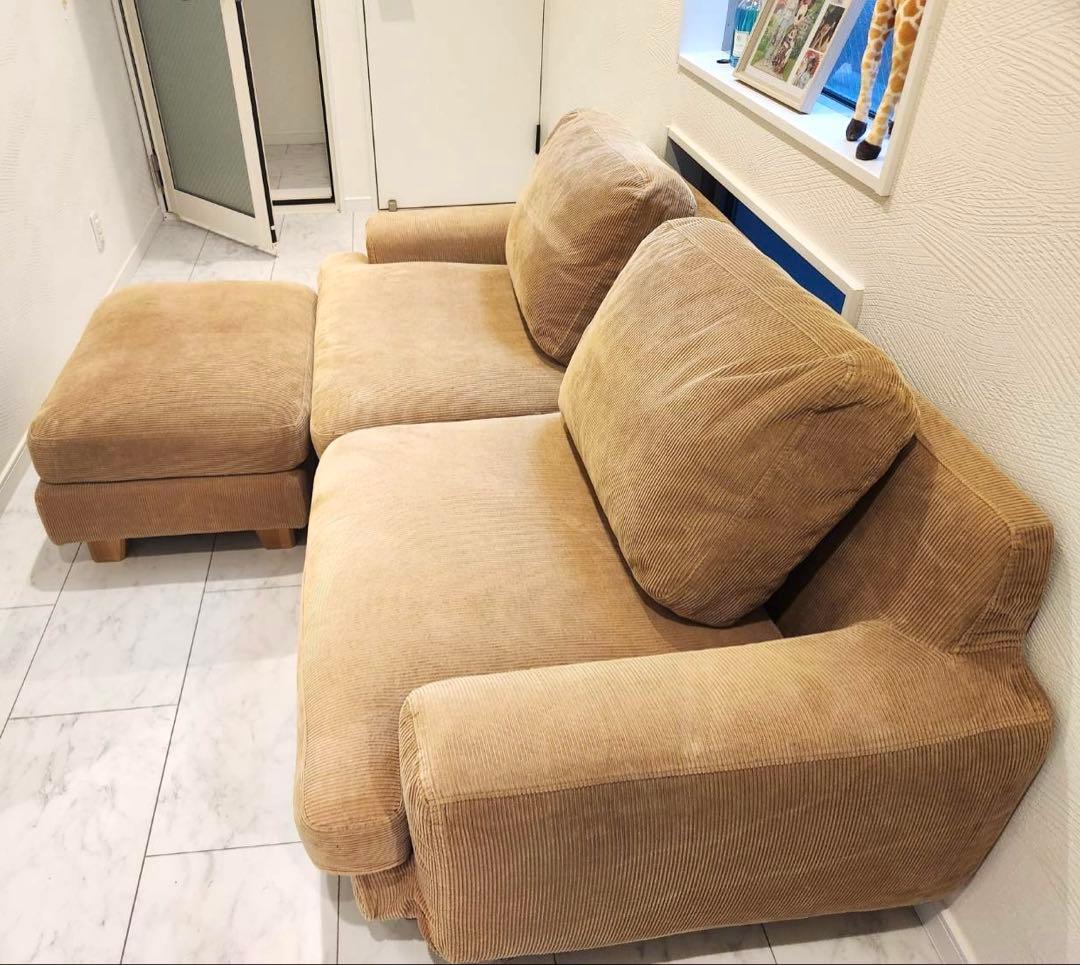 unico ウニコ GREIG（グレイグ）カバーリング3人掛けソファ&オットマン