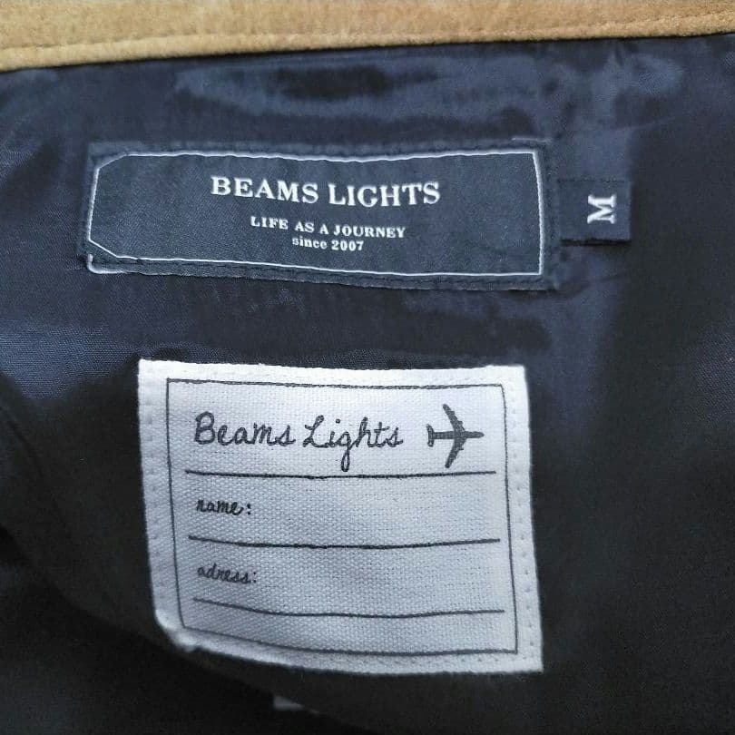 BEAMS LIGHTS 牛革 カウ レザー スウェード ストレート パンツ