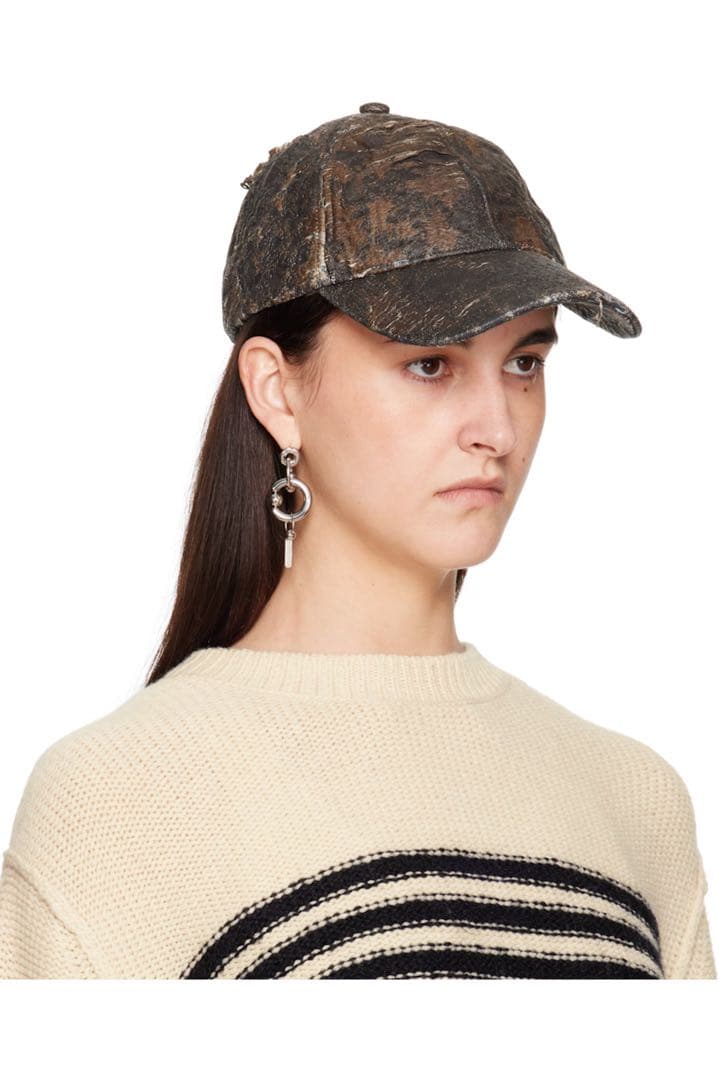 新品未使用品　acne studios ダメージモノグラムキャップ