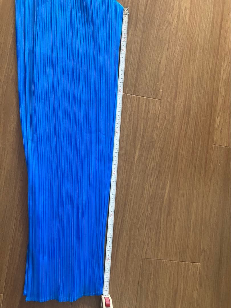PLEATS PLEASE 青 プリーツパンツ 約100cm