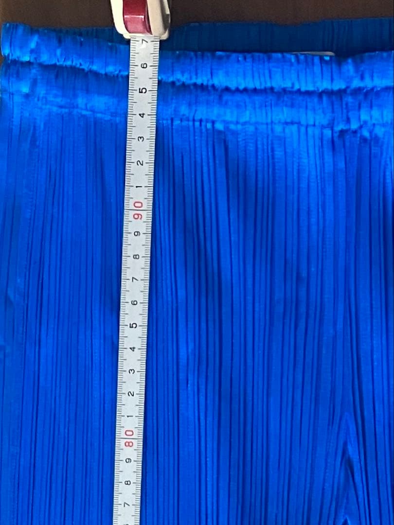 PLEATS PLEASE 青 プリーツパンツ 約100cm