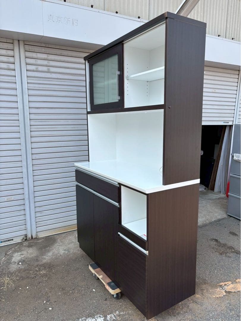 ニトリ 食器棚 レンジボード キッチンボード レジューム 幅120