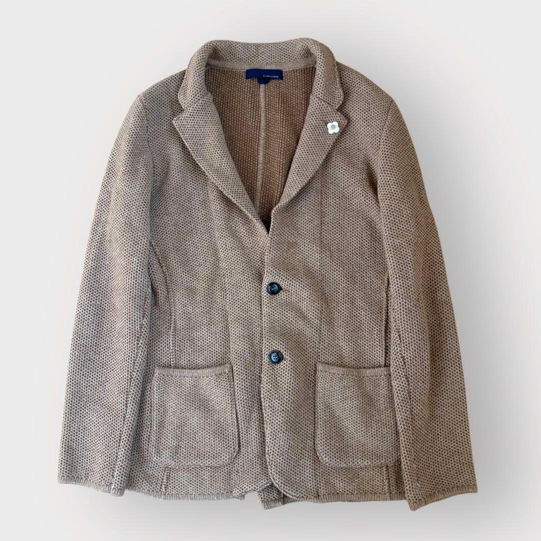 LARDINI ラルディーニ アルパカ混　ニットジャケット テーラードジャケット