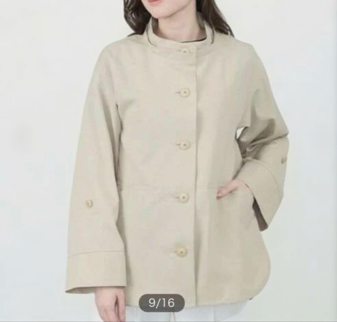 アマカベージュ スプリングハーフコート（サイズ40）