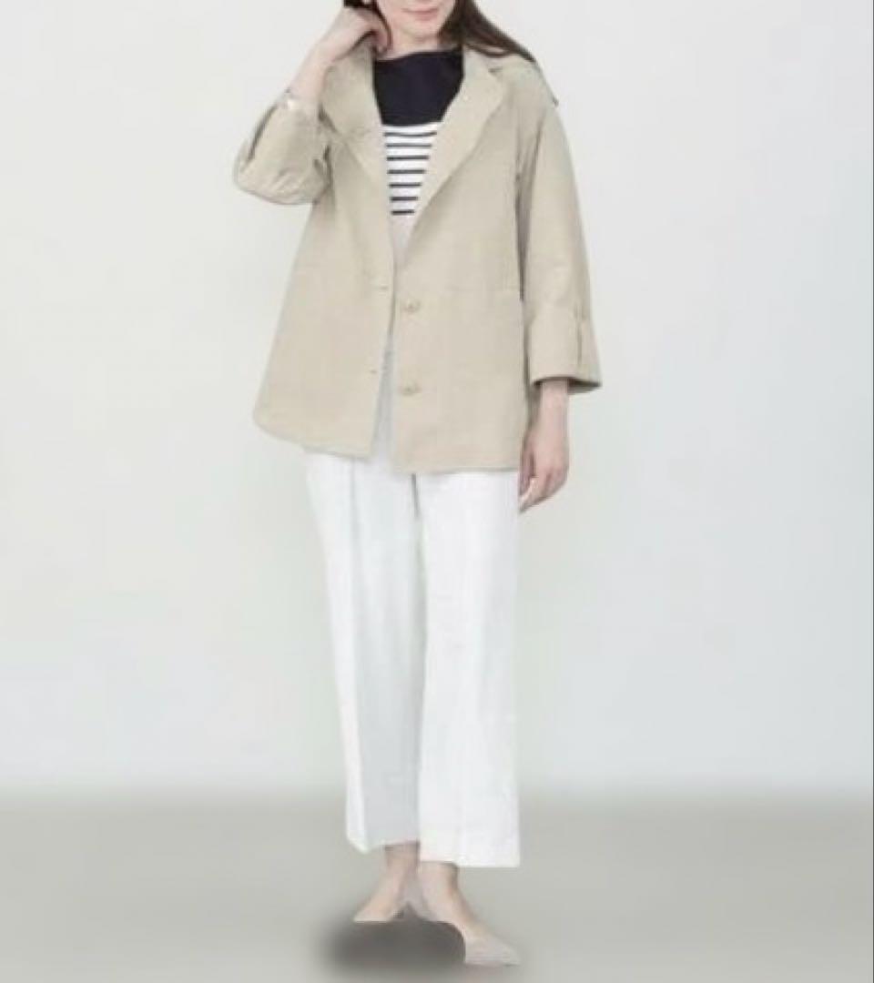 アマカベージュ スプリングハーフコート（サイズ40）