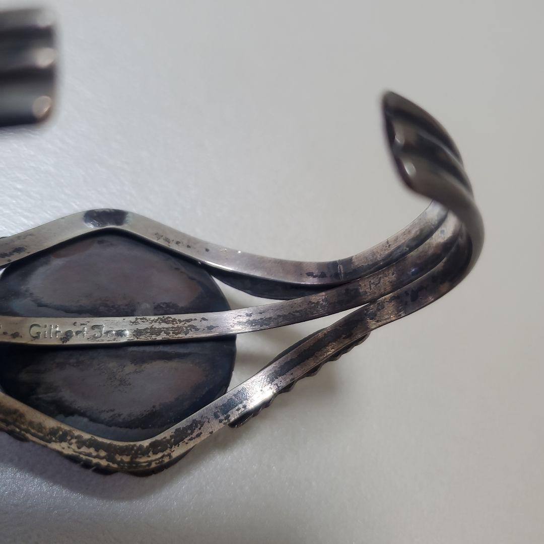 インディアンジュエリー　ナバホ　バングル　インカローズ