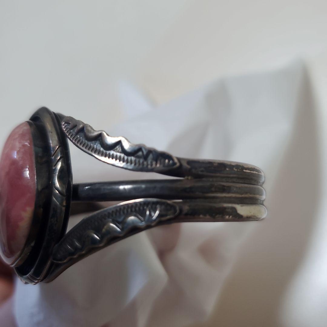 インディアンジュエリー　ナバホ　バングル　インカローズ