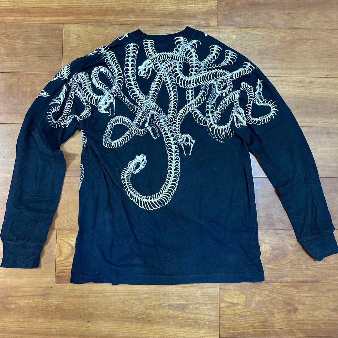 LIQUID BLUE スカル 蛇 長袖カットソー メデューサ リキッドブルー