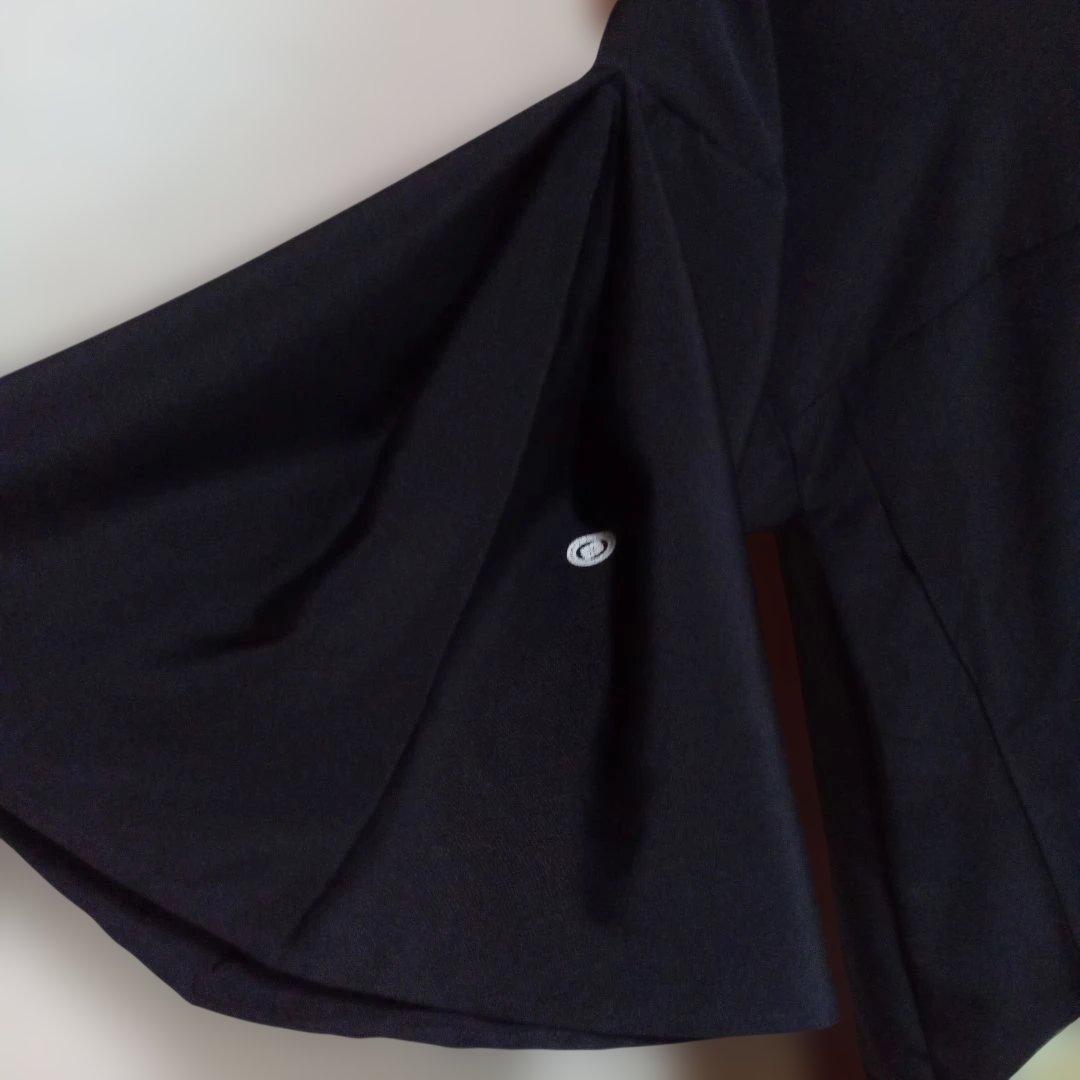 黒留袖リメイクワンピース 帯ベルト付き.エレガント