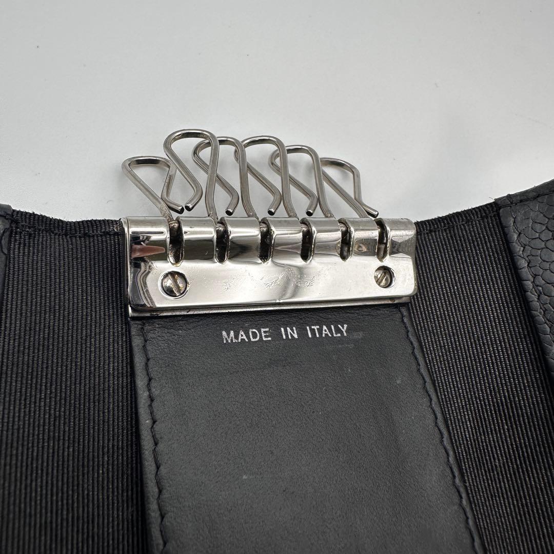 CHANEL シャネル キャビアスキン マトラッセ キーケース 6連