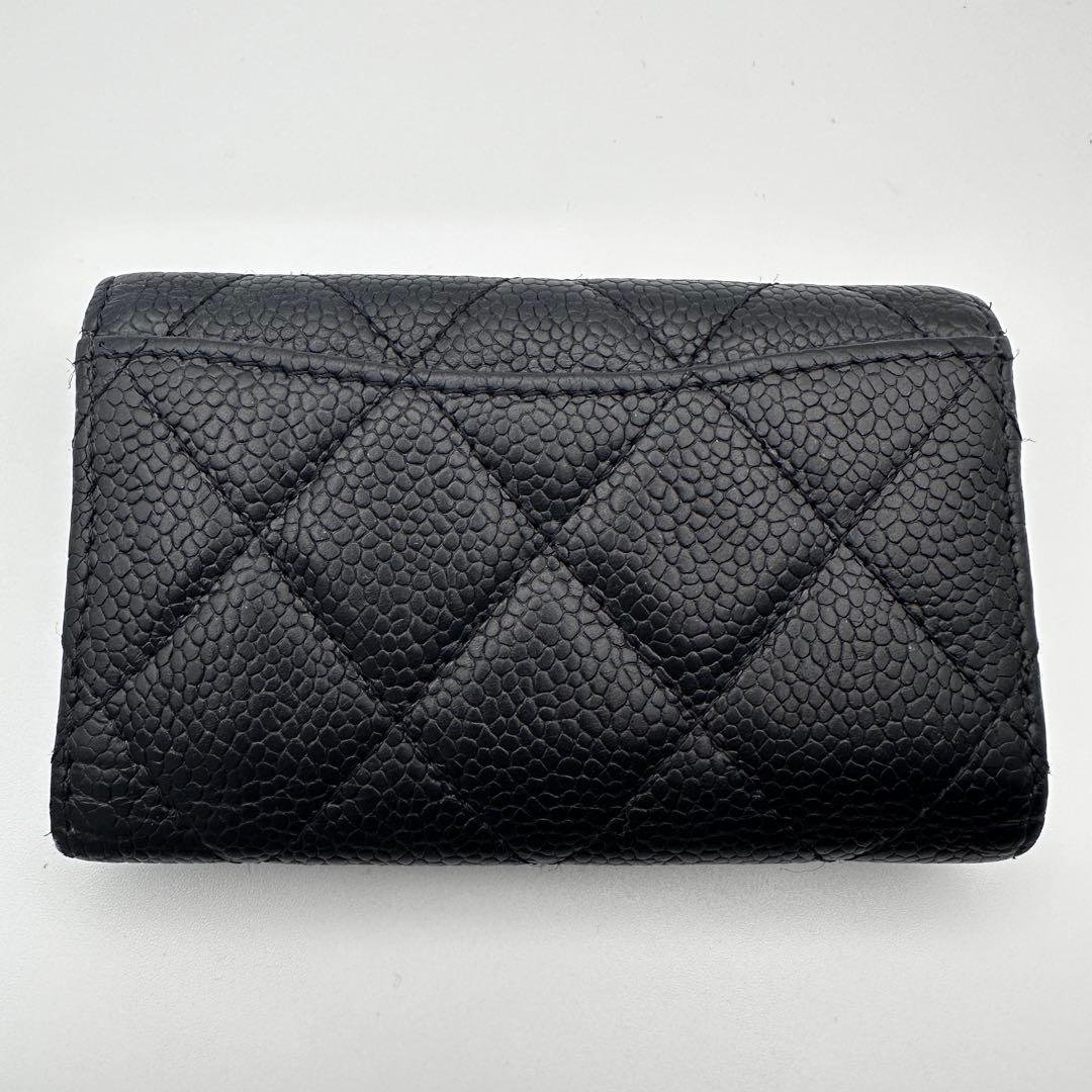 CHANEL シャネル キャビアスキン マトラッセ キーケース 6連