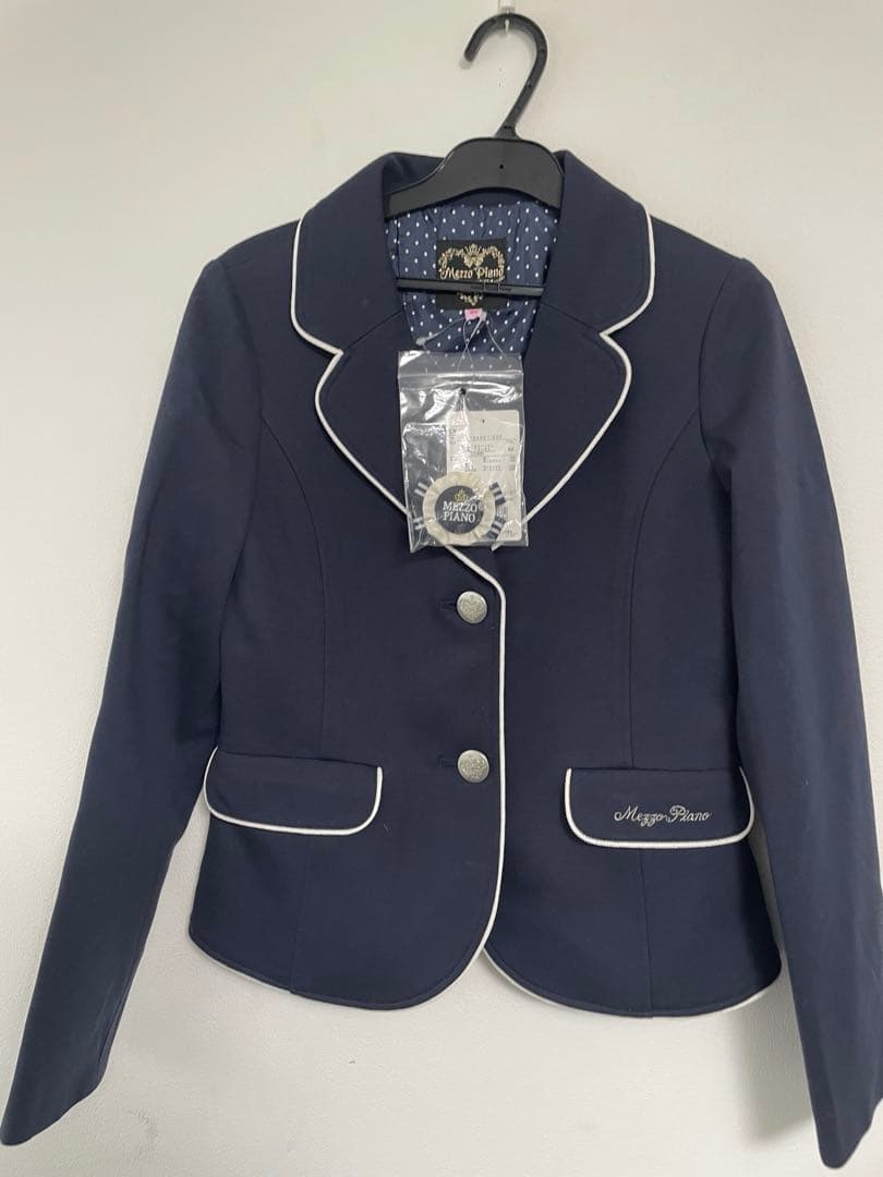 mezzo piano junior ネイビー ジヤケット➕プリーツスカート